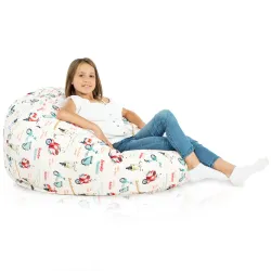Babzsákfotel Babzsák XL Standard -Prémium Mintás Szövet – nézet 99