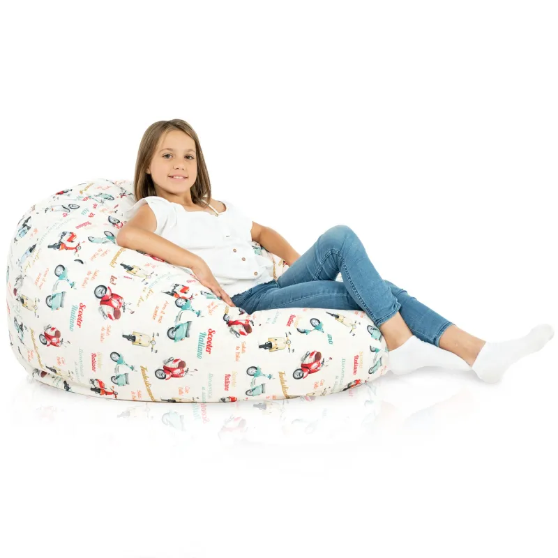 Babzsákfotel Babzsák XL Standard -Prémium Mintás Szövet – nézet 99