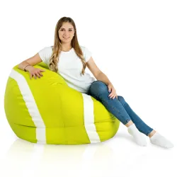 Babzsákfotel lime zöld Tennis Ülőbútor - Műbőr – nézet 2