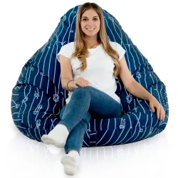 Csepp alakú Babzsákfotel Babzsák XXL Drop - Prémium Mintás Szövet – nézet 64