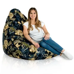 Csepp alakú Babzsákfotel Babzsák XXL Drop - Prémium Mintás Szövet – nézet 53