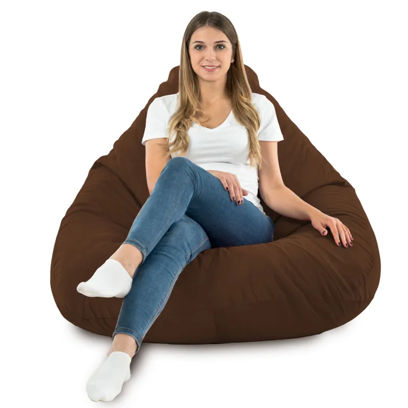 Csepp alakú Babzsákfotel Babzsák XXL Drop - Puha Bársony – nézet 69