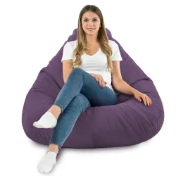 Csepp alakú Babzsákfotel Babzsák XXL Drop - Puha Bársony – nézet 75