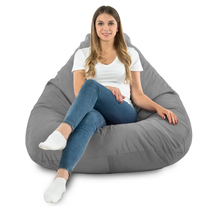 Csepp alakú Babzsákfotel Babzsák XXL Drop - Puha Bársony – nézet 76