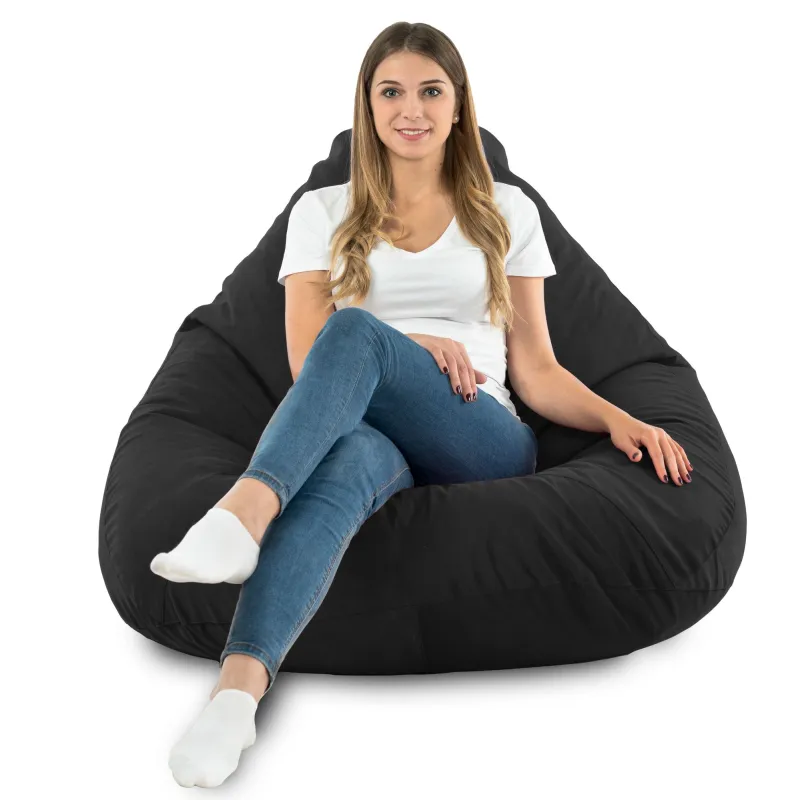 Csepp alakú Babzsákfotel Babzsák XXL Drop - Puha Bársony – nézet 78