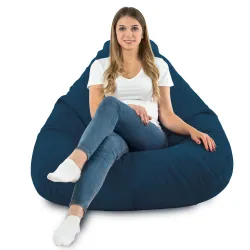 Csepp alakú Babzsákfotel Babzsák XXL Drop - Puha Bársony – nézet 80