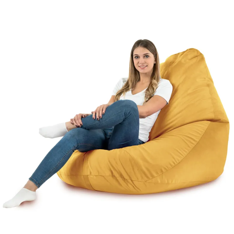 Csepp alakú Babzsákfotel Babzsák XXL Drop - Puha Bársony – nézet 24