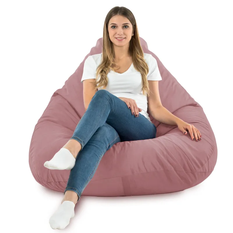 Csepp alakú Babzsákfotel Babzsák XXL Drop - Puha Bársony – nézet 65