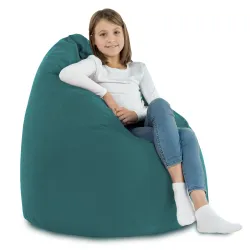 Babzsákfotel Babzsák XL Standard - Puha Bársony – nézet 20