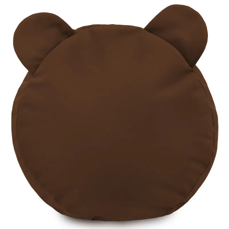 Kerek lábtartó puff Gyerek Teddy - Puha Bársony – nézet 2