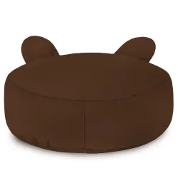 Kerek lábtartó puff Gyerek Teddy - Puha Bársony – nézet 18