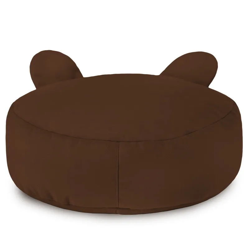 Kerek lábtartó puff Gyerek Teddy - Puha Bársony – nézet 18