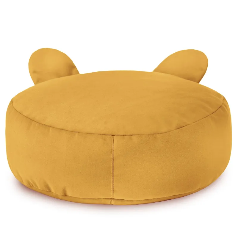 Kerek lábtartó puff Gyerek Teddy - Puha Bársony – nézet 19