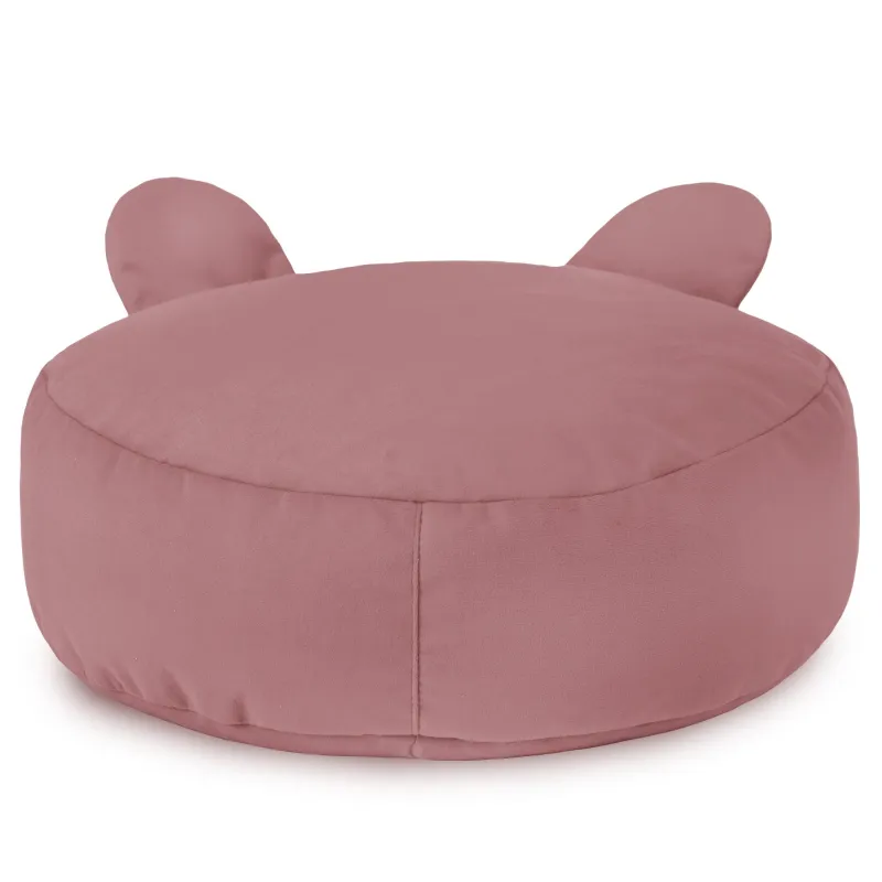 Kerek lábtartó puff Gyerek Teddy - Puha Bársony – nézet 20