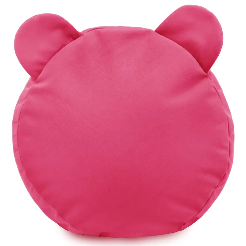 Kerek lábtartó puff Gyerek Teddy - Puha Bársony – nézet 5