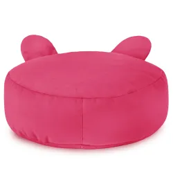 Kerek lábtartó puff Gyerek Teddy - Puha Bársony – nézet 21