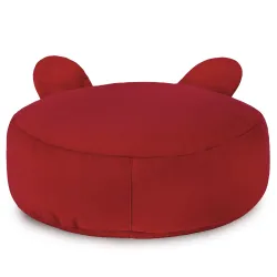 Kerek lábtartó puff Gyerek Teddy - Puha Bársony – nézet 22