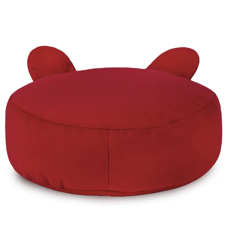 Kerek lábtartó puff Gyerek Teddy - Puha Bársony – nézet 22