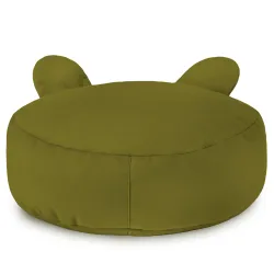 Kerek lábtartó puff Gyerek Teddy - Puha Bársony – nézet 23