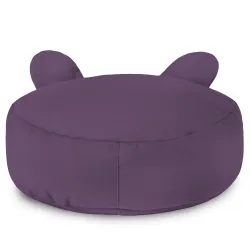 Kerek lábtartó puff Gyerek Teddy - Puha Bársony – nézet 27