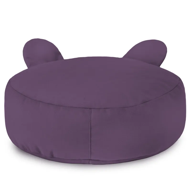 Kerek lábtartó puff Gyerek Teddy - Puha Bársony – nézet 27