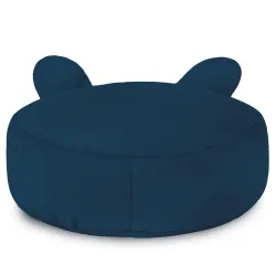 Kerek lábtartó puff Gyerek Teddy - Puha Bársony – nézet 28