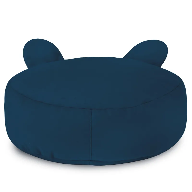 Kerek lábtartó puff Gyerek Teddy - Puha Bársony – nézet 28