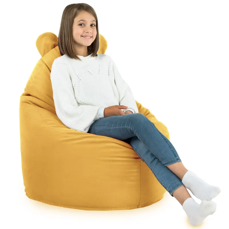 Gyerek Babzsákfotel Babzsák Teddy - Puha Bársony – nézet 34