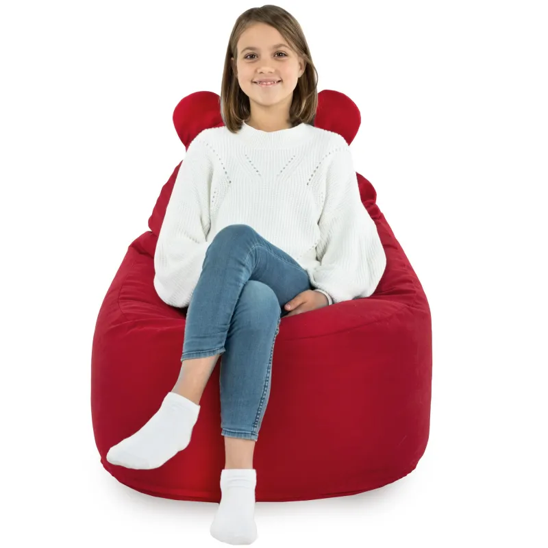 Gyerek Babzsákfotel Babzsák Teddy - Puha Bársony – nézet 53