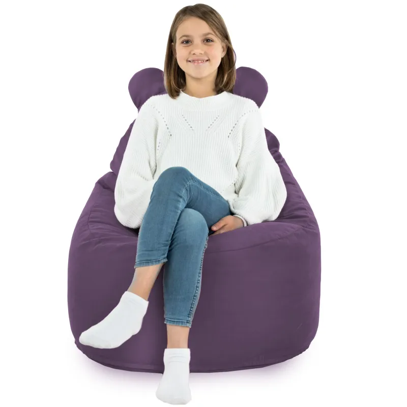 Gyerek Babzsákfotel Babzsák Teddy - Puha Bársony – nézet 59
