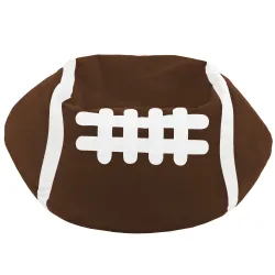 Babzsákfotel Barna Rugby Ülőbútor - Puha Bársony – nézet 2
