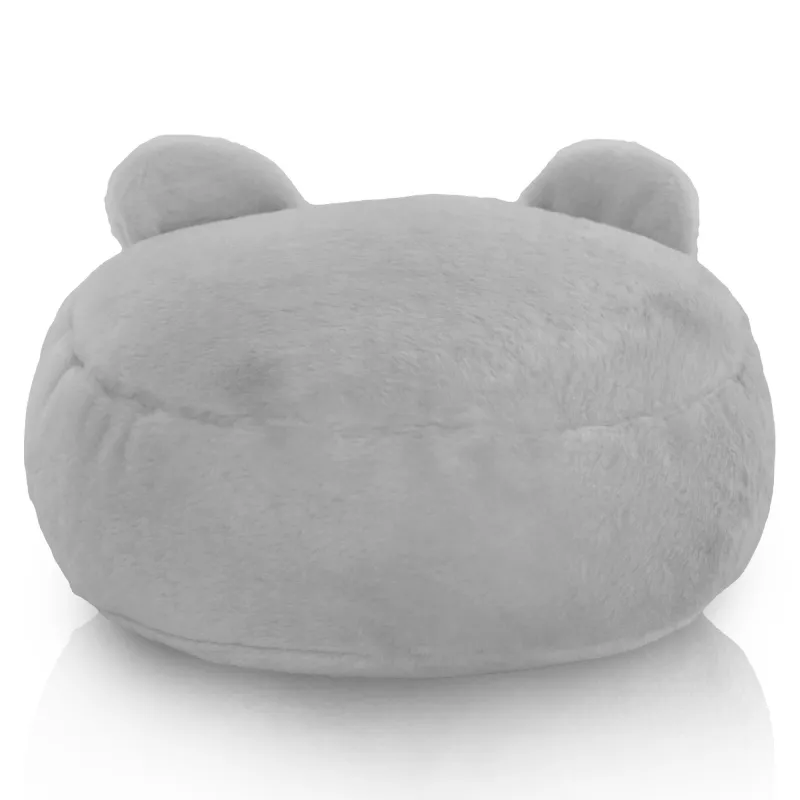 Kerek lábtartó puff Gyerek Teddy - Yeti Műszőrme – nézet 4