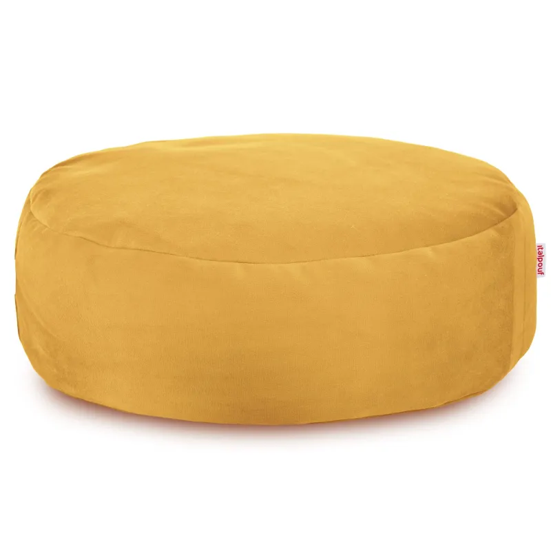 Kerek lábtartó puff - Puha Bársony
