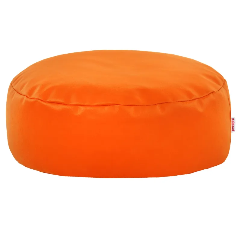 Kerek lábtartó puff - Műbőr