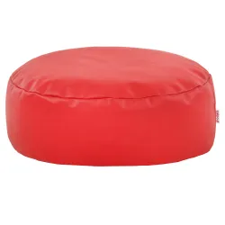 Kerek lábtartó puff - Műbőr