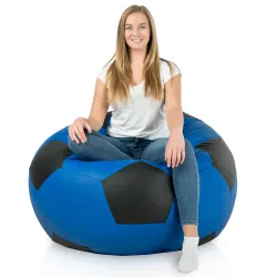 Óriás Futball-labda Babzsákfotel XXL - Műbőr – nézet 6