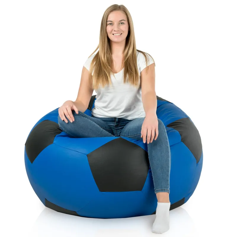 Óriás Futball-labda Babzsákfotel XXL - Műbőr – nézet 6
