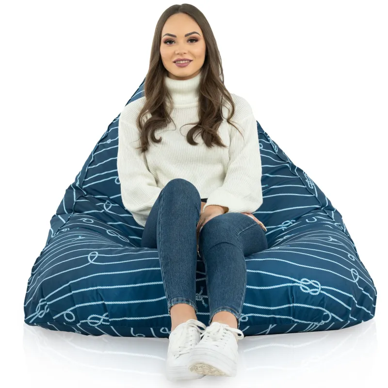 Padló Babzsákfotel Babzsák XL Bermuda - Prémium Mintás Szövet – nézet 36