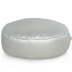 Kerek lábtartó puff - Műbőr
