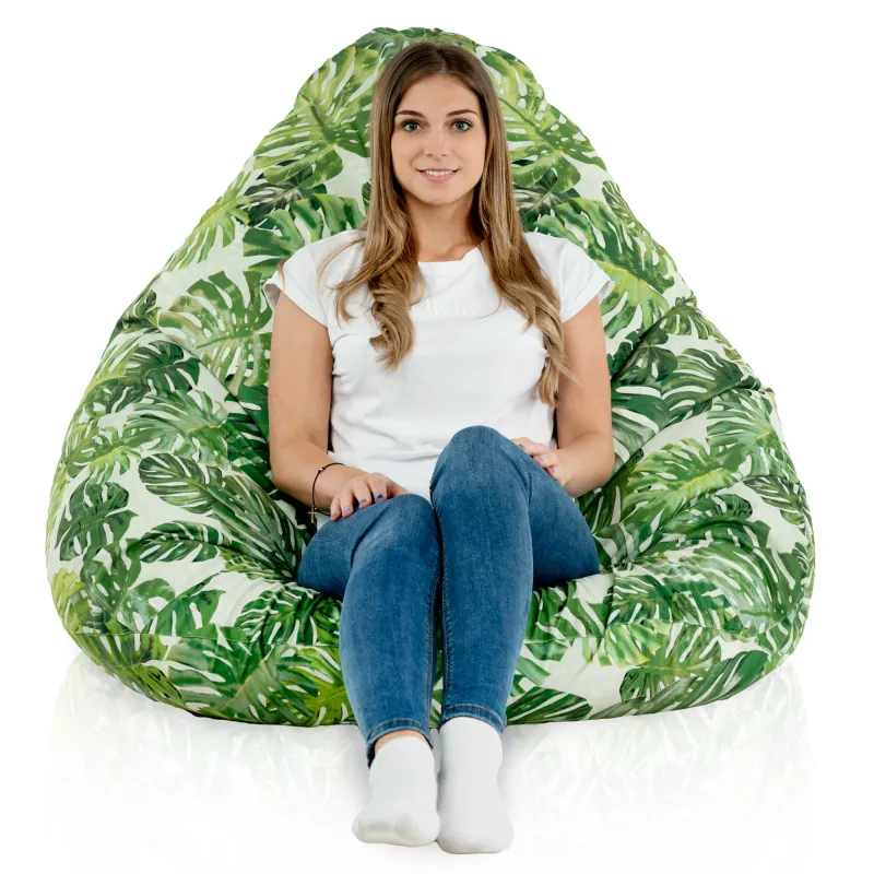 Csepp alakú Babzsákfotel Babzsák XXL Drop - Outdoor Pro Kültéri Vízálló – nézet 90