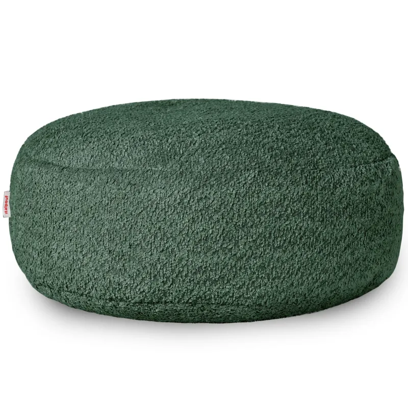 Kerek lábtartó puff - Bouclé (Báránybőr hatású)