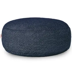 Kerek lábtartó puff - Bouclé (Báránybőr hatású)