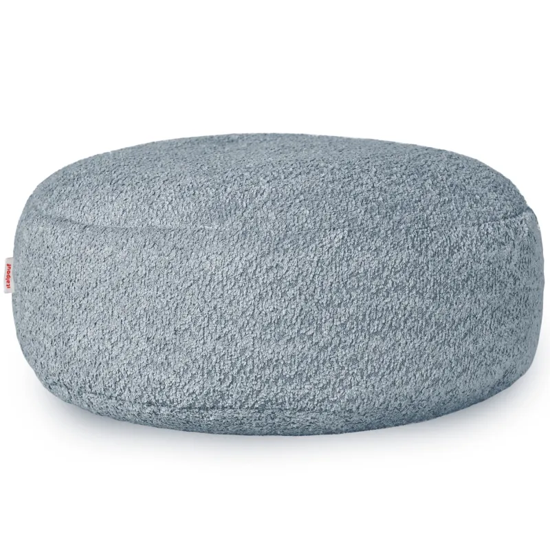 Kerek lábtartó puff - Bouclé (Báránybőr hatású)