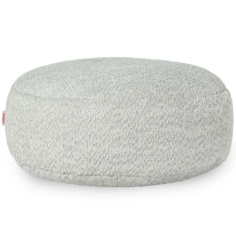 Kerek lábtartó puff - Bouclé (Báránybőr hatású)