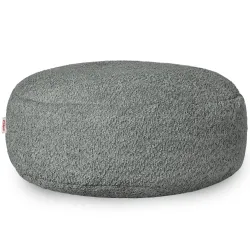 Kerek lábtartó puff - Bouclé (Báránybőr hatású)
