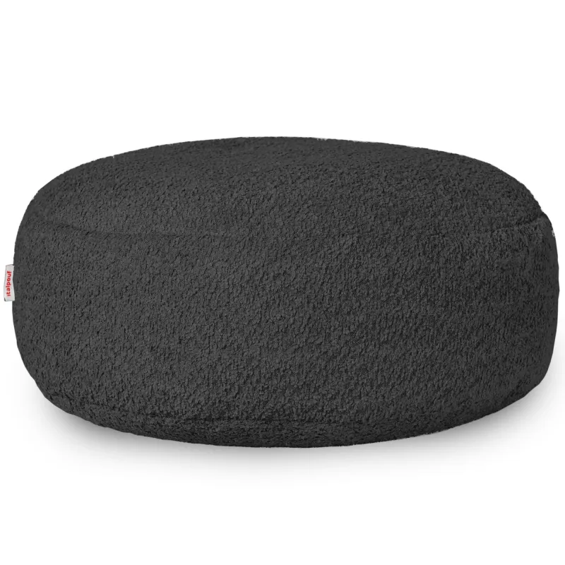 Kerek lábtartó puff - Bouclé (Báránybőr hatású)