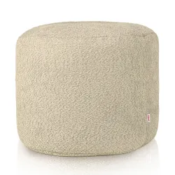 Henger alakú puff - Bouclé (Báránybőr hatású)