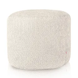 Henger alakú puff - Bouclé (Báránybőr hatású)