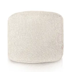 Henger alakú puff - Bouclé (Báránybőr hatású) – nézet 2