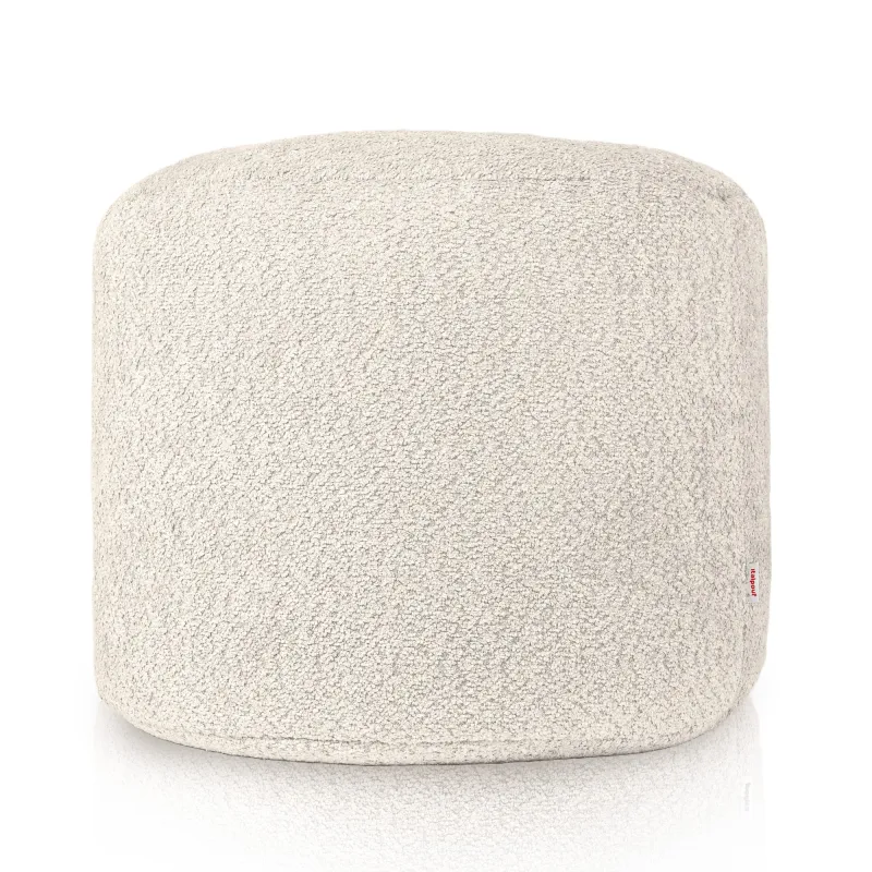Henger alakú puff - Bouclé (Báránybőr hatású) – nézet 2